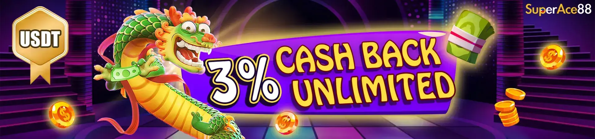 superace88 cash back unlimited banner