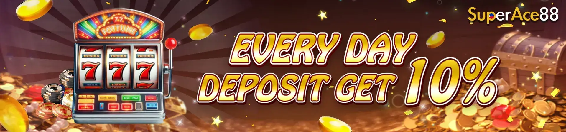 superace88 every day deposit banner