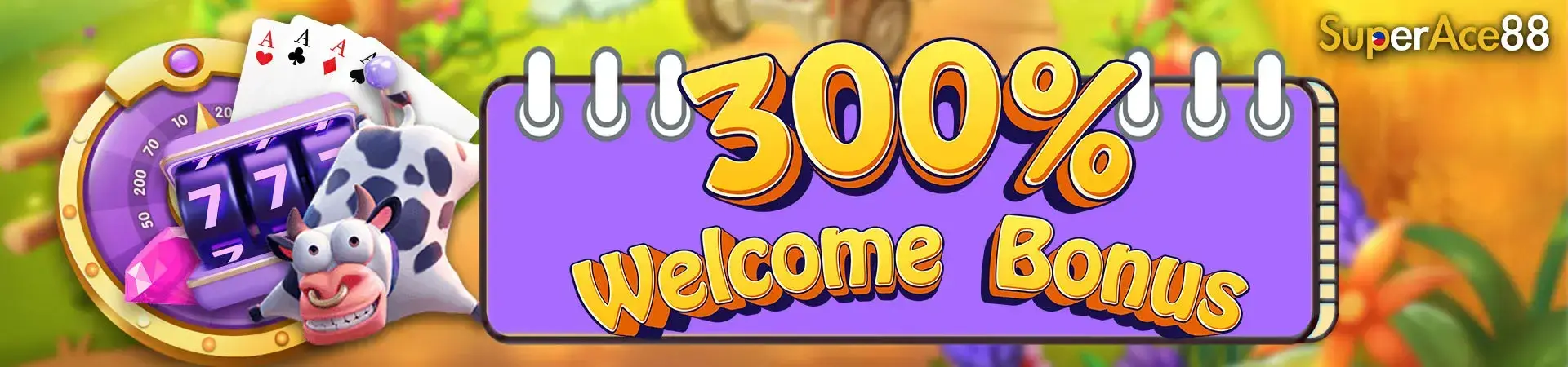 superace88 welcome bonus banner